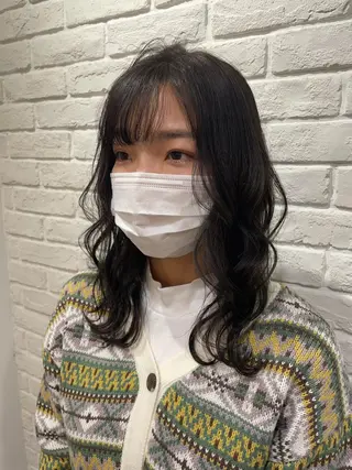 ミディアム カラー パーマ ヘアアレンジ メンズ キッズ ネイル マツエク・マツパ アイブロウ belta.🌱 安藝夏花🌻のヘアスタイル