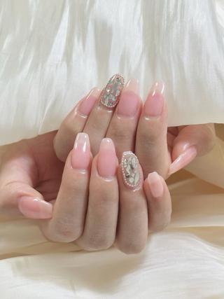 ネイル By moonネイル 🌷ワンホン/韓国風のネイルデザイン