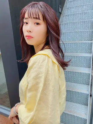 ミディアム 🫧umu.🫧韓国 /レイヤーカットのヘアスタイル