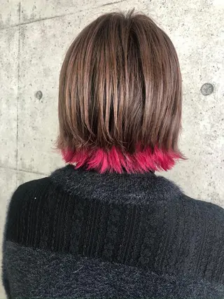 カラー おん眉美容師eMu✄ yuka‪🤍のヘアスタイル