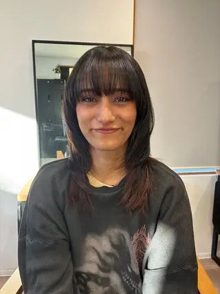 セミロング FJ Kaminokeのヘアスタイル