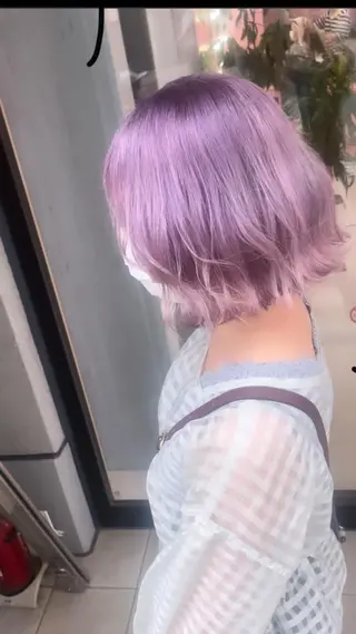 ミディアム カラー 町田ブリーチ特化 MANATOのヘアスタイル