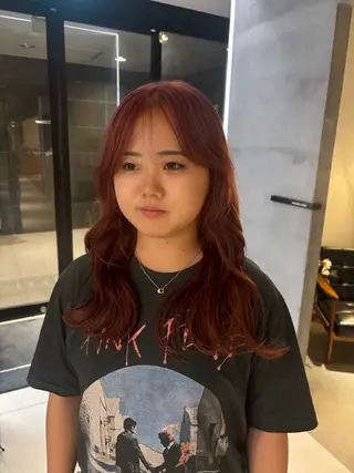 セミロング KAREN（ému） 伏見/カットモデルのヘアスタイル