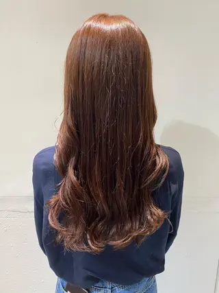 ロング カラー 似合わせレイヤー 阿波座/ふじむらのヘアスタイル