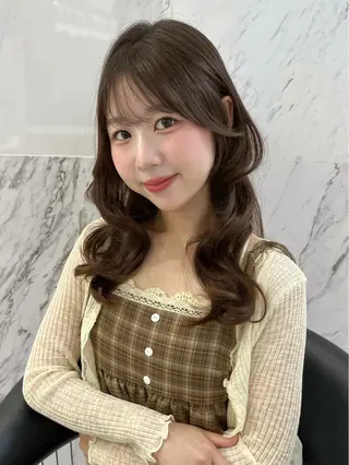 セミロング カラー ParveMix ♡白神みやびのヘアスタイル
