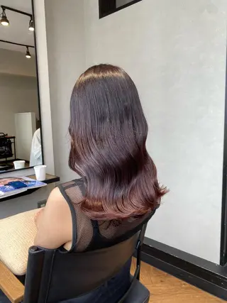 ロング 檜谷 晴　顔周りカットのヘアスタイル