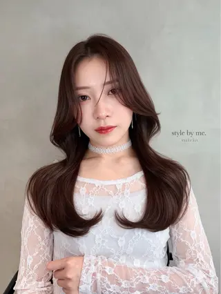 ミディアム 韓・中華美女ヘア 🇰🇷×🇨🇳のヘアスタイル