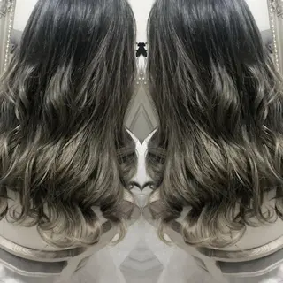 ロング カラー ヘアアレンジ See by merのマツエク・マツパデザイン