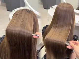 ロング カラー 髪質改善⭐️透明感 カラー🤍ゆうが🤍のヘアスタイル