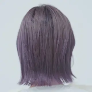 ミディアム カラー ヘアアレンジ 韓国×艶髪 さきのヘアスタイル