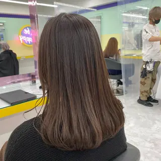 ミディアム カラー ヘアアレンジ mai🍑暖色カラー /レイヤー💖のヘアスタイル