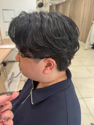 ショート パーマ メンズ メンズパーマ特化/ メッシュ/薫/店長のヘアスタイル