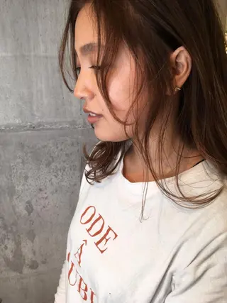 ロング カラー 田室 和幸 河原町のヘアスタイル