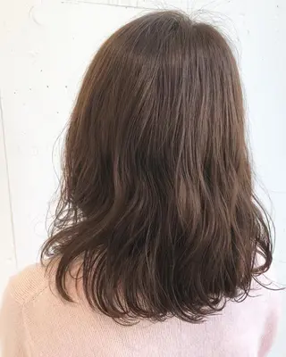 ミディアム パーマ 山形 光輪子のヘアスタイル
