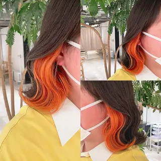 ショート カラー 渋谷:インナーカラー /🍒エリカ🍒のヘアスタイル
