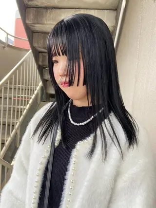 セミロング カラー 🪽似合わせカラー RENA.🪽🩶のヘアスタイル