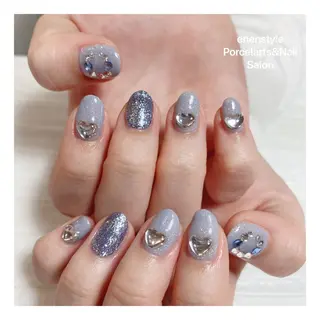 ミディアム ネイル 🐾enen style 🐾のネイルデザイン