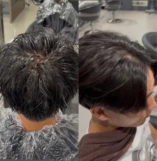 ショート 柏木 陽彩 カラー・縮毛モデルのヘアスタイル