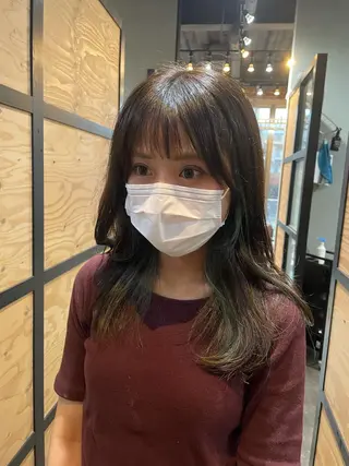 ミディアム カラー ヘアアレンジ 中尾 塁のヘアスタイル