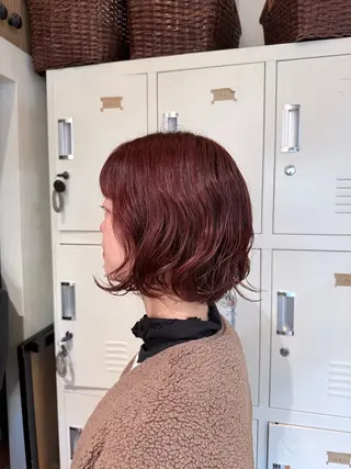 ミディアム カラー 🍒せいら🍒 /艶・暖色カラーのヘアスタイル