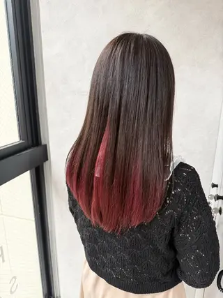 ロング カラー レイヤー💫Wカラー 🍎森貝洋亮🍎のヘアスタイル