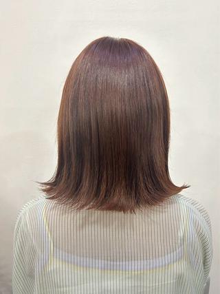 ミディアム カラー 平田 一成のヘアスタイル