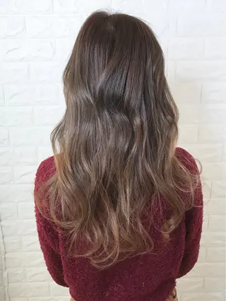 ロング カラー 髪質改善縮毛矯正 美容師✂️山崎竜二のヘアスタイル