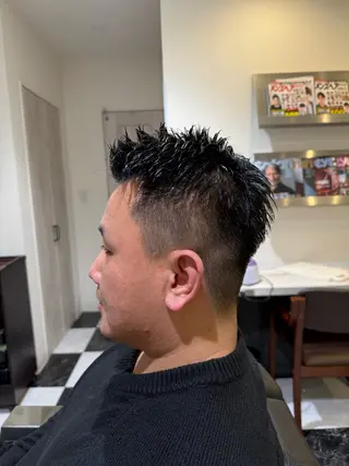 ショート メンズパーマ 似合わせカットのヘアスタイル