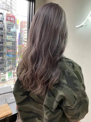 ロング カラー パーマ ヘアアレンジ 🤍透明感カラー🤍 Ryujiのヘアスタイル