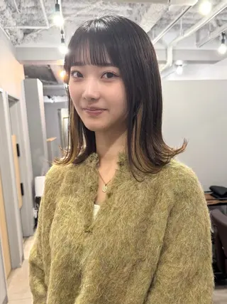 ミディアム Kamie 三宮のヘアスタイル