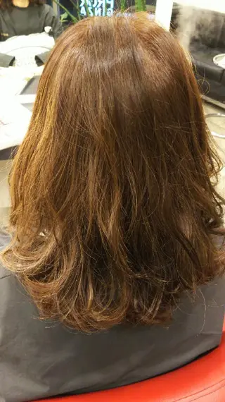 パーマ ミディアム ✂デザインカット🐟 高評価✂戸崎俊成✂のヘアスタイル