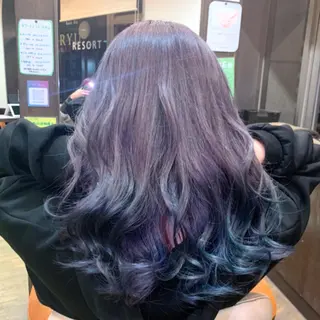 セミロング カラー 佐藤 瑚碧のヘアスタイル