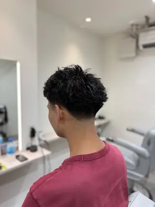ショート パーマ メンズ 深澤 知樹のヘアスタイル
