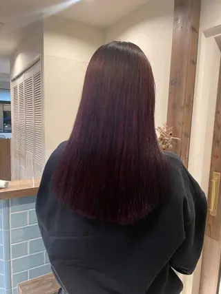 ロング カラー 渋谷 留菜のヘアスタイル
