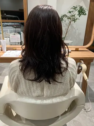 セミロング カラー 佐藤 悠生 メンズパーマ.カットのヘアスタイル