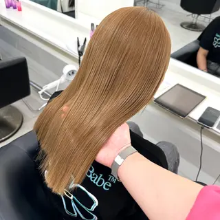 ロング カラー NANO/ ブリーチ×レイヤーのヘアスタイル