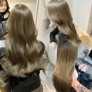 セミロング カラー ヘアアレンジ ✨韓国/外国人風✨ 江原巧のヘアスタイル
