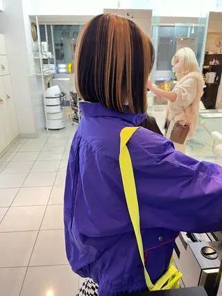 ショート カラー アレンジ&ショート 💙YUKINOのヘアスタイル