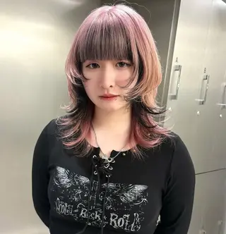 セミロング カラー 柔らかカラー/地毛風 ストレート mikaのヘアスタイル
