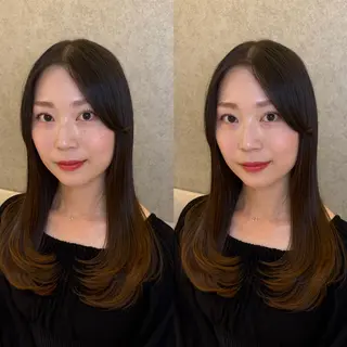 ミディアム 艶髪×似合わせカット 𝔂𝓾𝓴𝓲のヘアスタイル