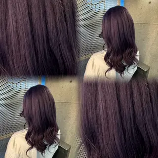 セミロング カラー 髙橋 李里亜のヘアスタイル