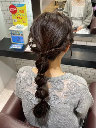 ヘアアレンジ 艶カラー/ブリーチ /アレンジ/特化🫧のヘアスタイル