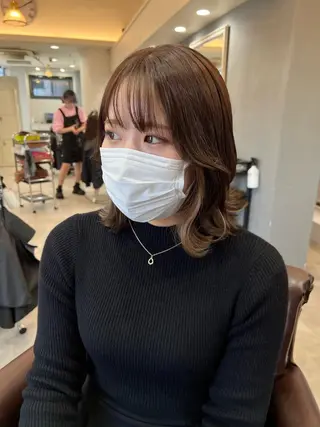カラー 髪質改善ストレート Kantaのヘアスタイル