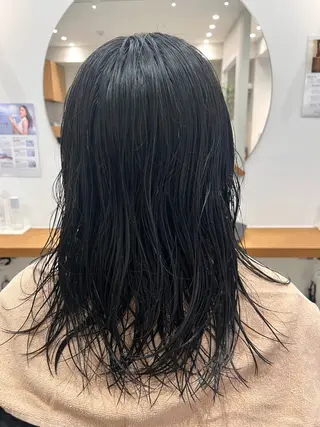 ミディアム 新徳 りえのヘアスタイル