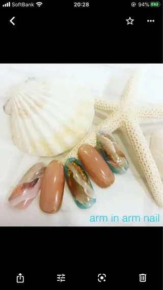 ネイル arm in arm ︎✿Yamamotoのマツエク・マツパデザイン