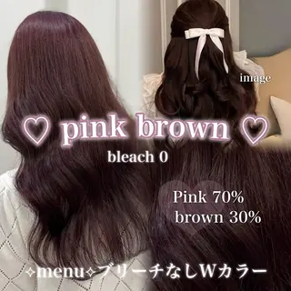 ロング カラー ガーリー♡女の子っぽ ヘア♡ピンクカラー♡のヘアスタイル