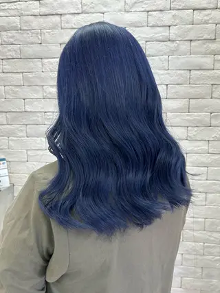 セミロング カラー ブリーチ透明感カラー 🍀mizuki🍀のヘアスタイル