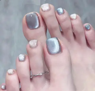 ネイル H3 Nail Tsuki🦋💙のネイルデザイン
