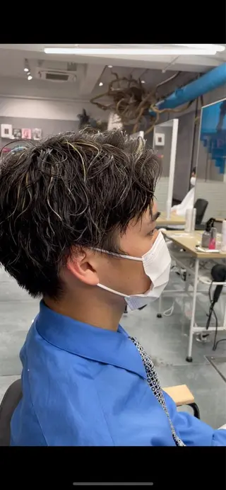 ショート カラー パーマ メンズ 🍃メンズヘア🍃 セヤシュウヘイのヘアスタイル