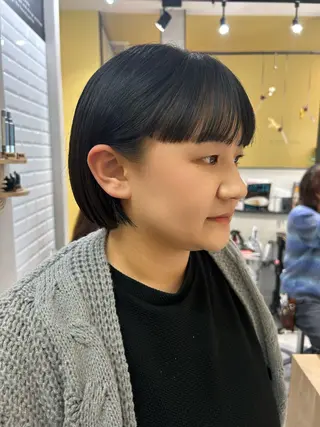 ショート hubhair レイヤー/透明感のヘアスタイル